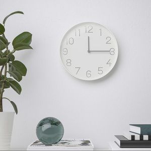 ⏰Wall Clock⏰ with Punched Hole Numbers Ikea Tromma